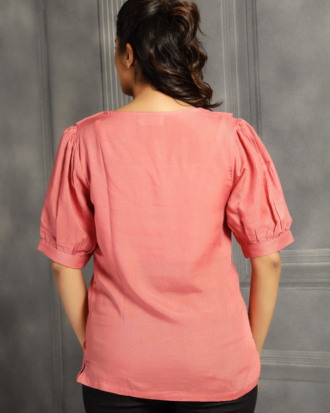 Rose Pink Square Top