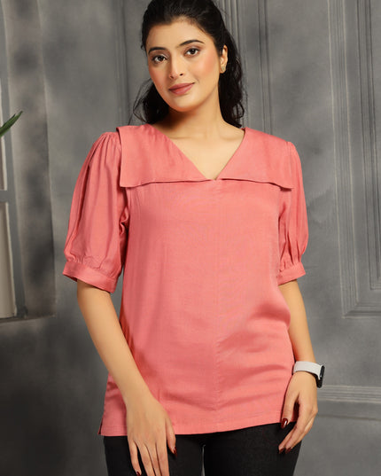 Rose Pink Square Top