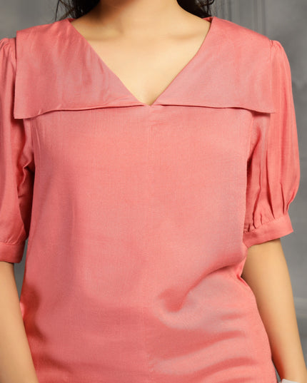 Rose Pink Square Top