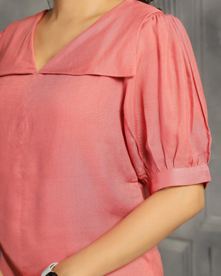Rose Pink Square Top
