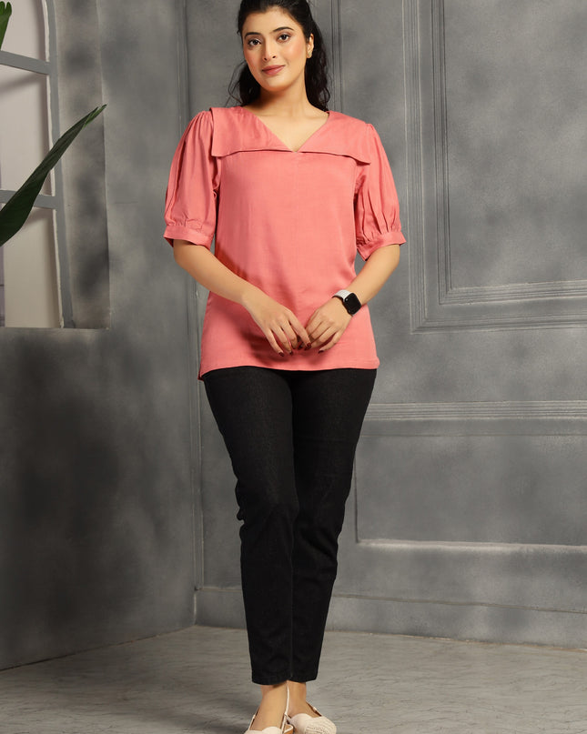 Rose Pink Square Top