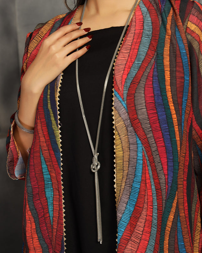 Spaghetti Shrug Dress in cotton Multi color