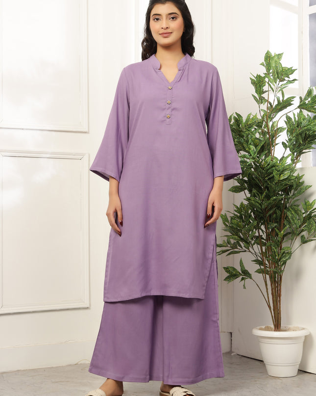 Lavender Long Kurta