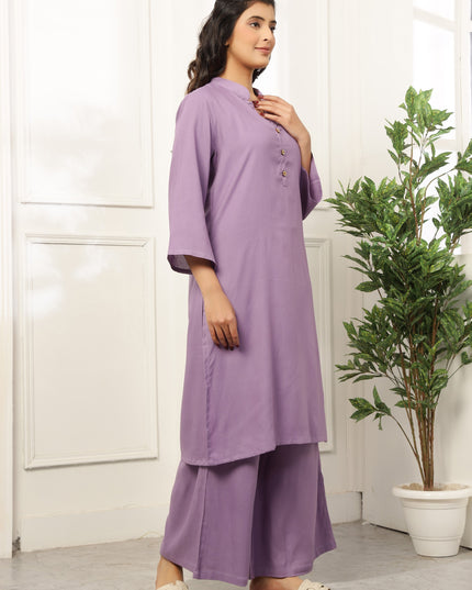 Lavender Long Kurta
