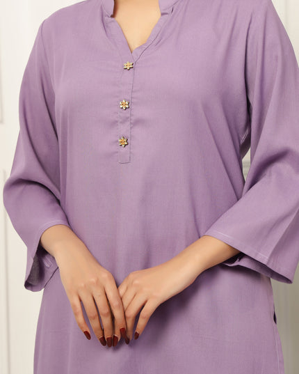 Lavender Long Kurta