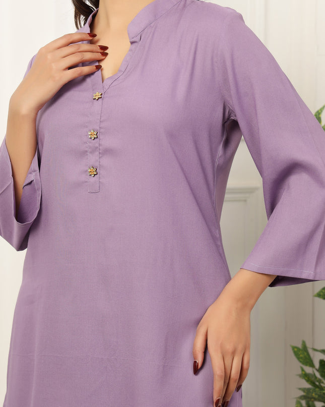 Lavender Long Kurta