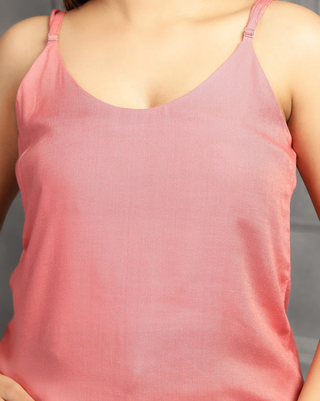 Pink Spaghetti Strap Top