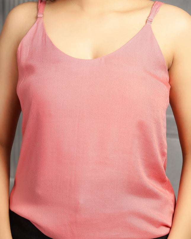 Pink Spaghetti Strap Top