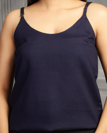 Navy Blue Spaghetti Strap Top