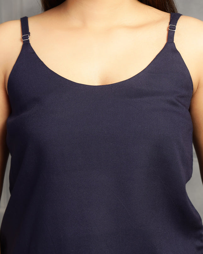 Navy Blue Spaghetti Strap Top