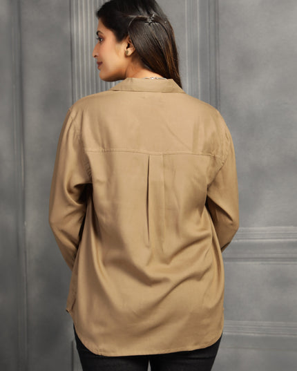 Beige Oversized Shirt