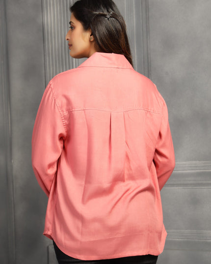 Soft Pink Oversized Shirt