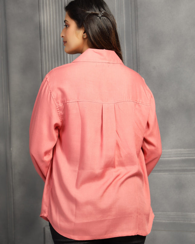 Soft Pink Oversized Shirt