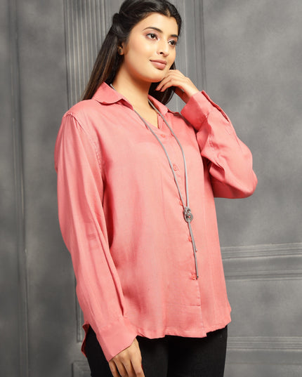 Soft Pink Oversized Shirt