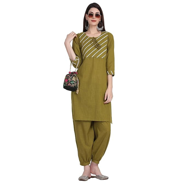 Afghani Salwar in Cotton Fabric