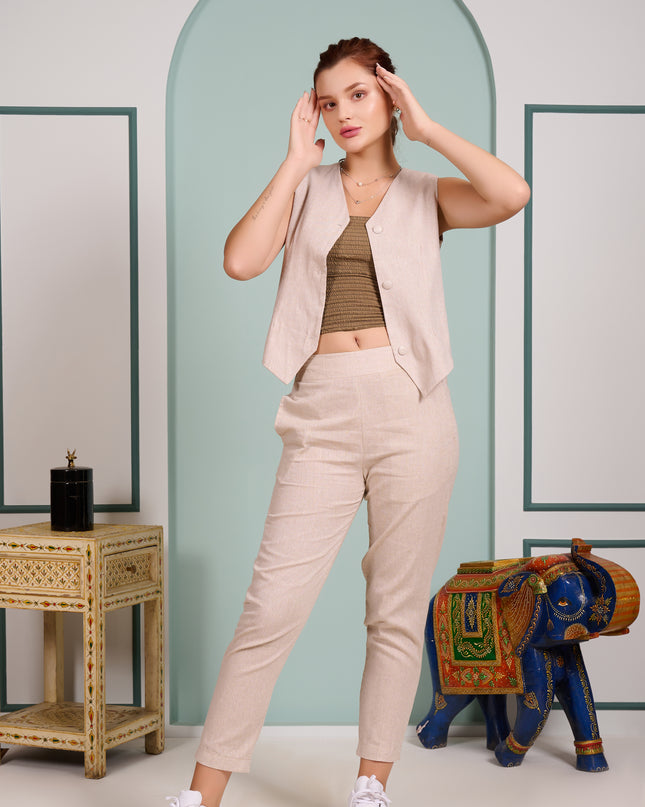Beige 3 piece cord set