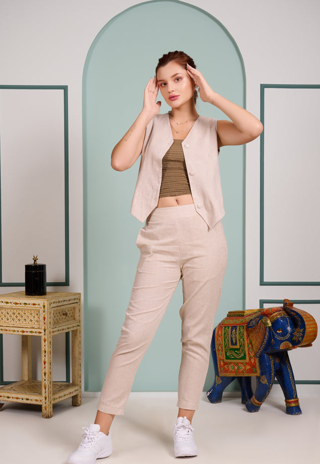 Beige 3 piece cord set
