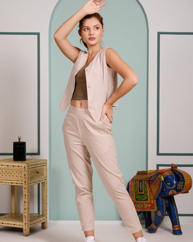 Beige 3 piece cord set