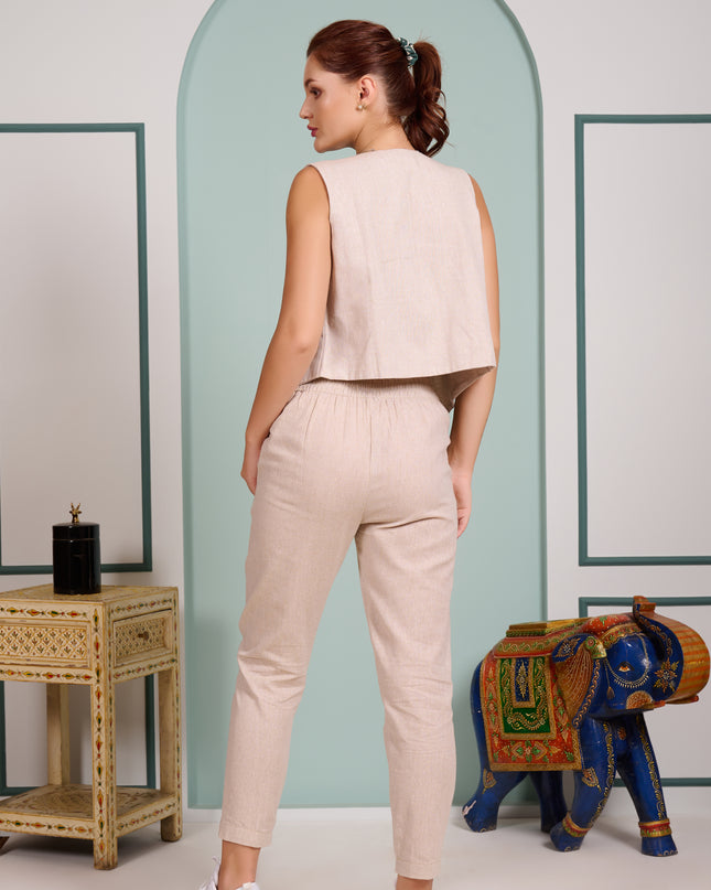 Beige 3 piece cord set