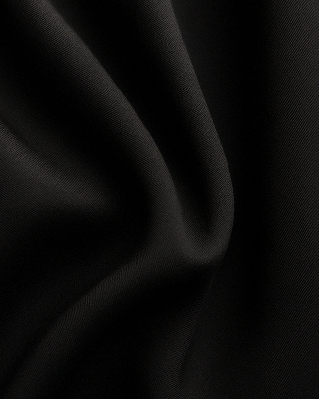 Black women's work wear straight Viscose Lycra Pants