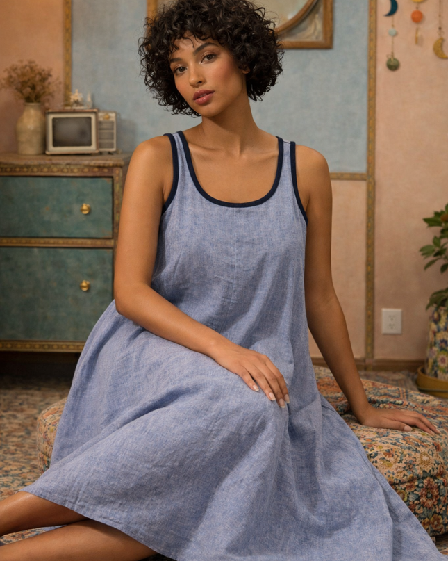 Aira - Handloom Maxi Dress Sleeveless