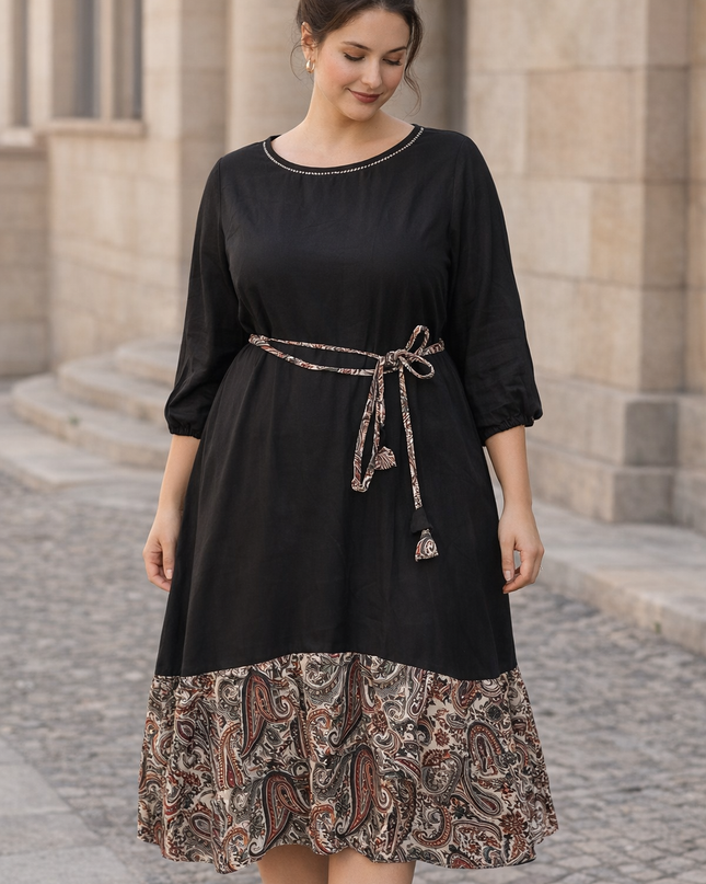 Kantha Frill Dress