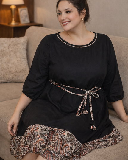 Kantha Frill Dress