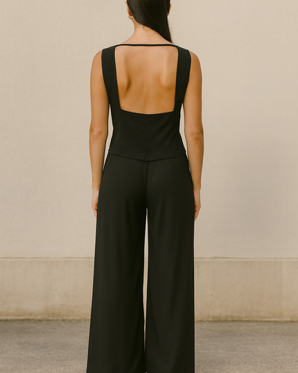 Midnight Black weightless Blazer Set