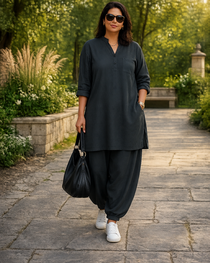 100% Cotton Afghani Kurta Set – Effortless Ethnic Elegance