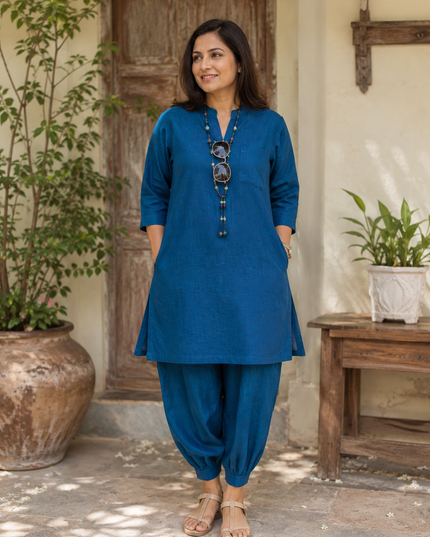 100% Cotton Afghani Kurta Set – Effortless Ethnic Elegance