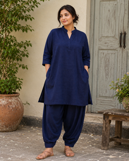 100% Cotton Afghani Kurta Set – Effortless Ethnic Elegance