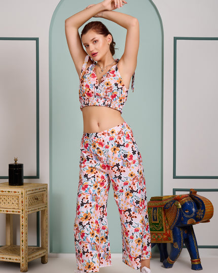 2 piece cord set Floral