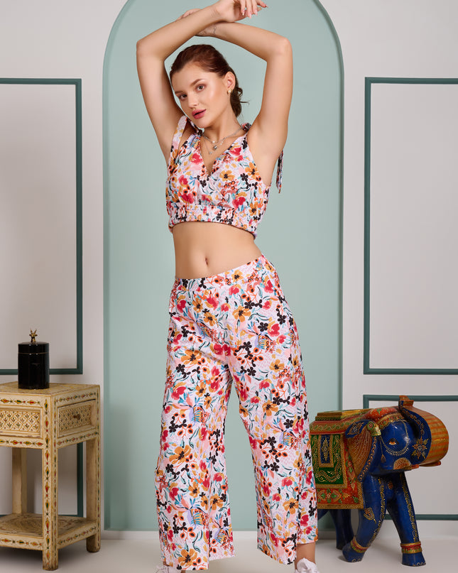 2 piece cord set Floral