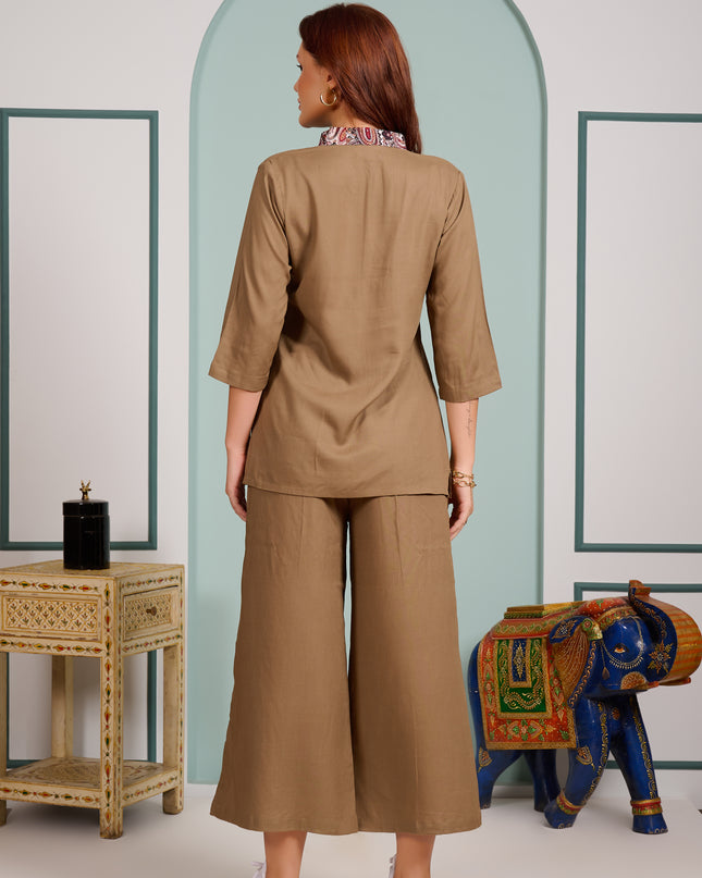 2 piece cord set Khakhi Lounge Wear
