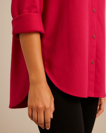 Hot Pink Oversized Shirt