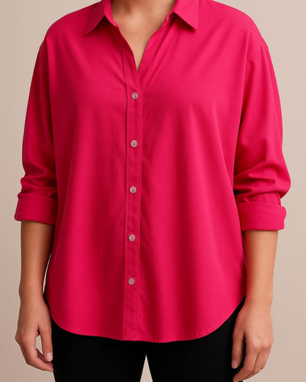 Hot Pink Oversized Shirt