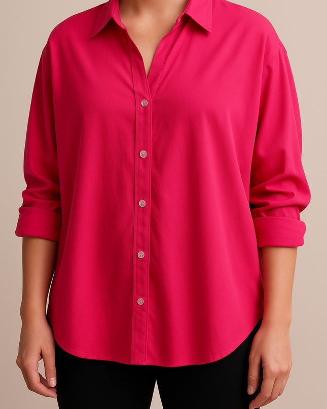 Hot Pink Oversized Shirt