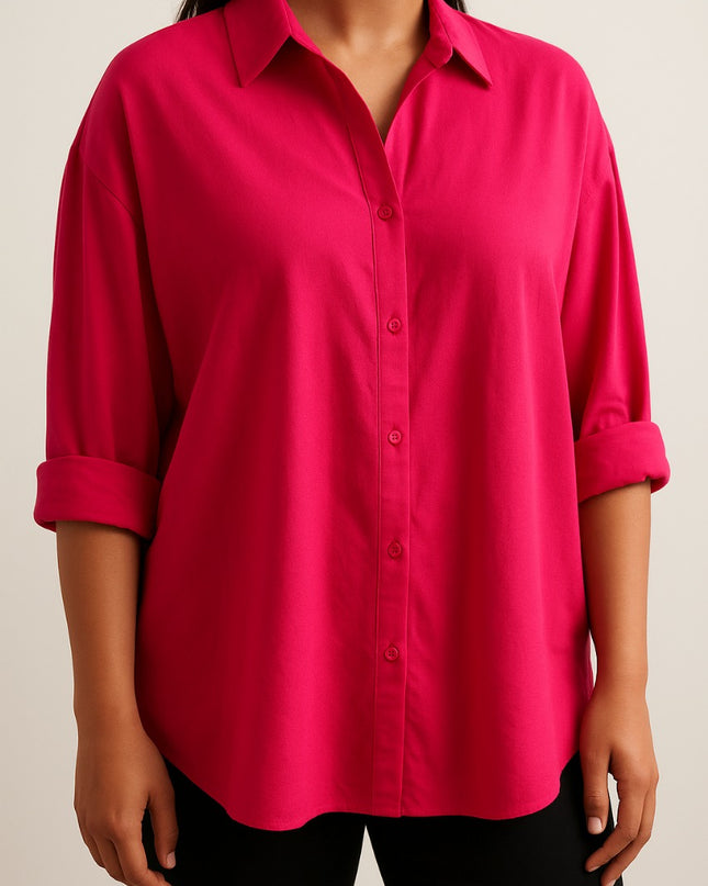 Hot Pink Oversized Shirt