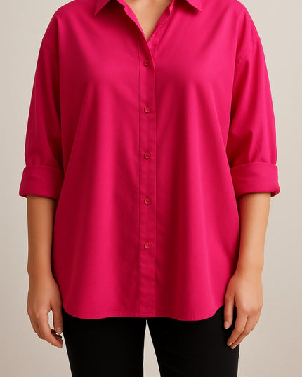 Hot Pink Oversized Shirt