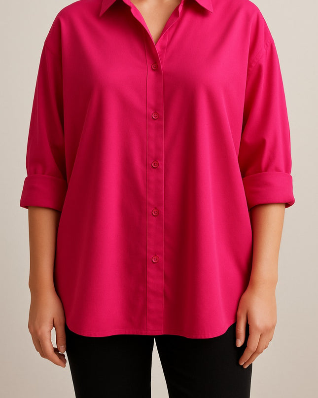 Hot Pink Oversized Shirt