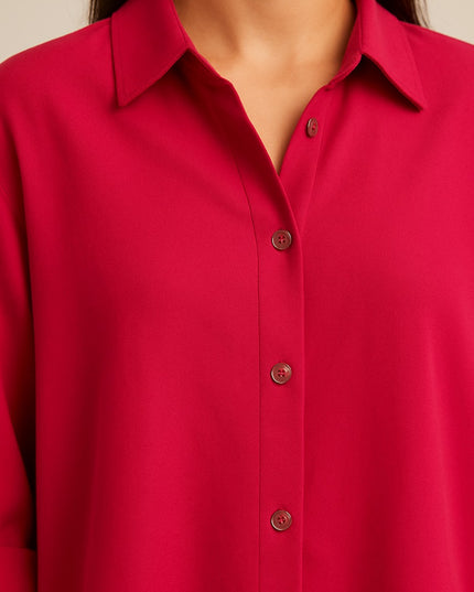 Hot Pink Oversized Shirt