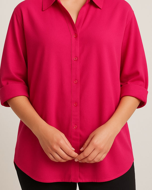 Hot Pink Oversized Shirt