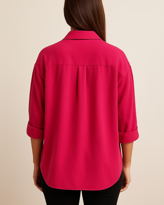 Hot Pink Oversized Shirt