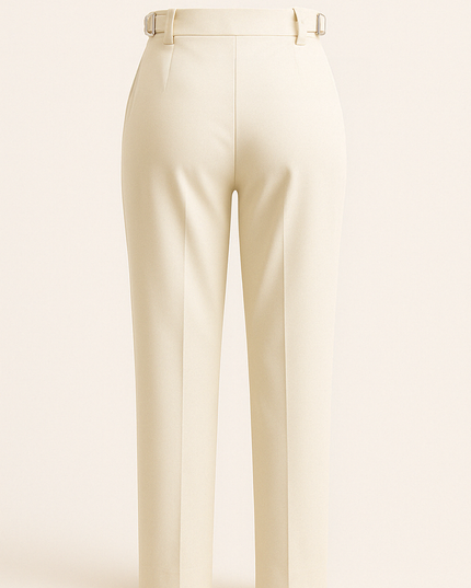 Ivory women's work wear straight Viscose Lycra Pants