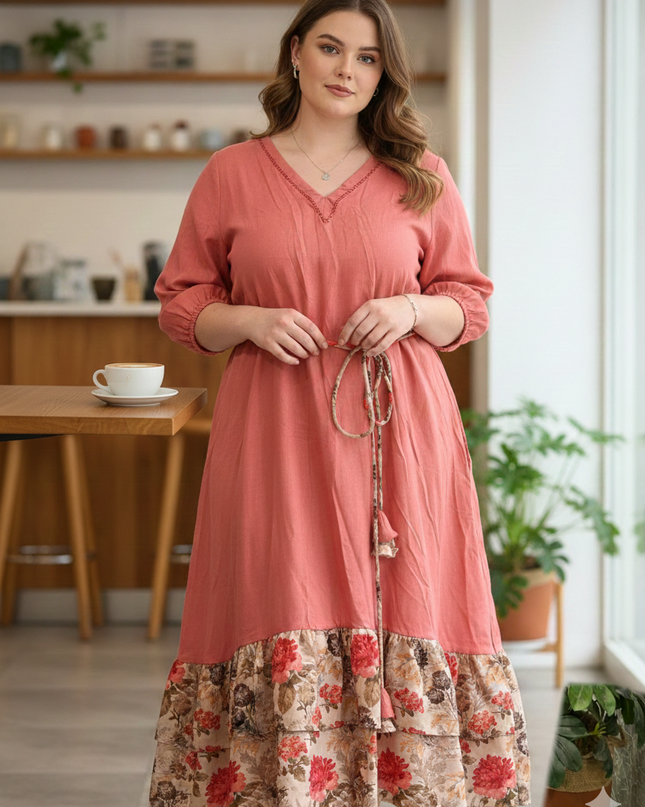 Kantha Frill Dress
