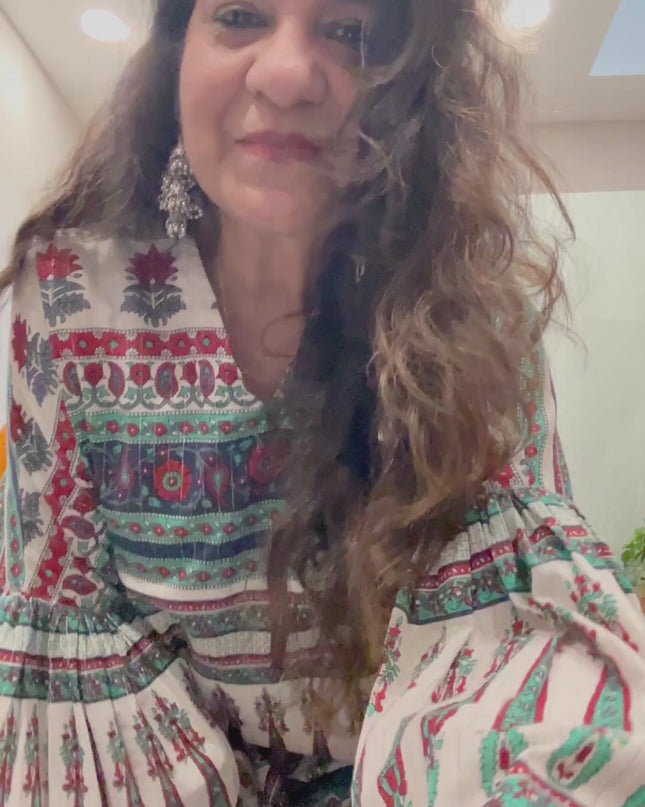 Butterfly Kaftan Dress in Cotton