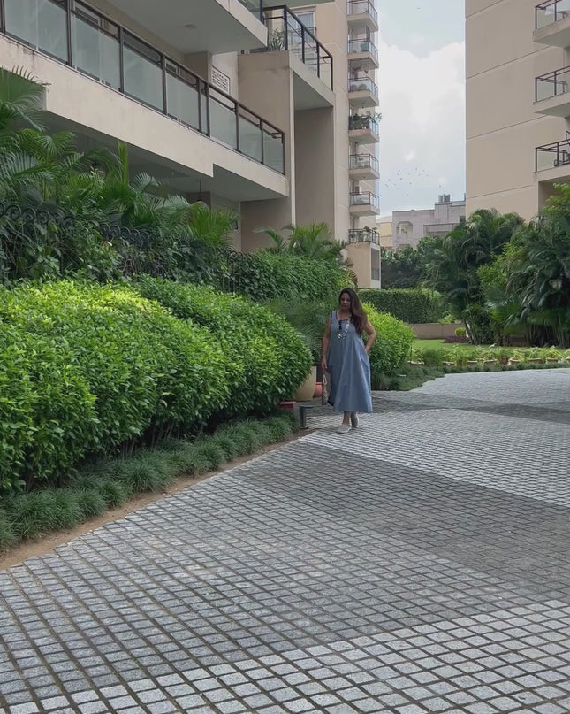 Aira - Handloom Maxi Dress Sleeveless